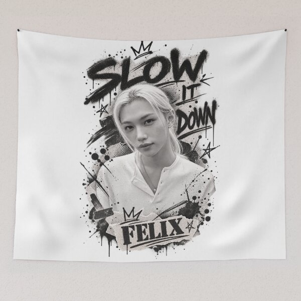 Item preview,  Felix Slow It Down Black Ink Street Art designed and sold by Valeree Store.