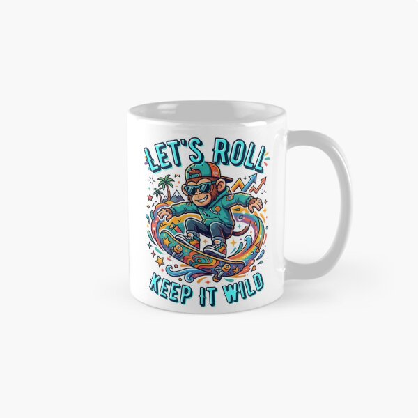 Item preview, Let's Roll Keep It Wild Skateboarding Monkey designed and sold by rich-moda.