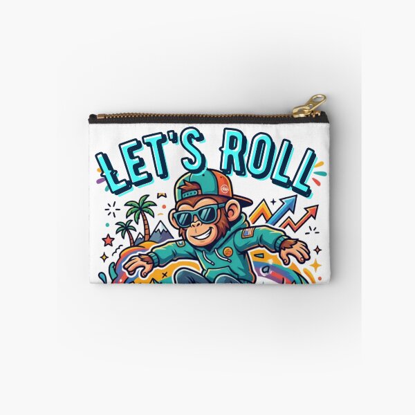 Item preview, Let's Roll Keep It Wild Skateboarding Monkey designed and sold by rich-moda.
