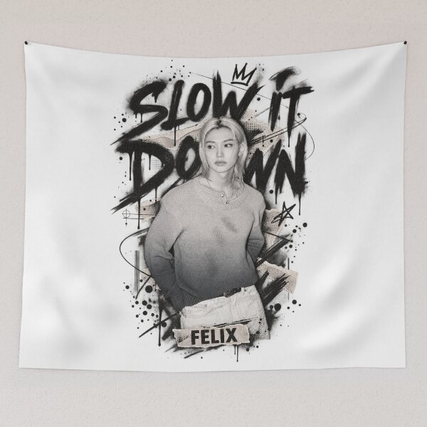 Item preview,  Felix Slow It Down Distressed Graffiti Portrait designed and sold by Valeree Store.