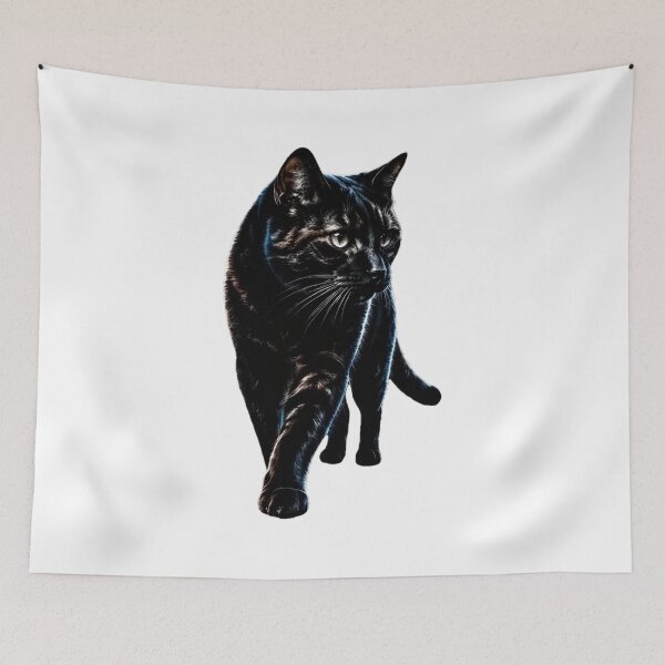 Item preview, Realistic Black Cat Portrait designed and sold by GiaoCalonas.