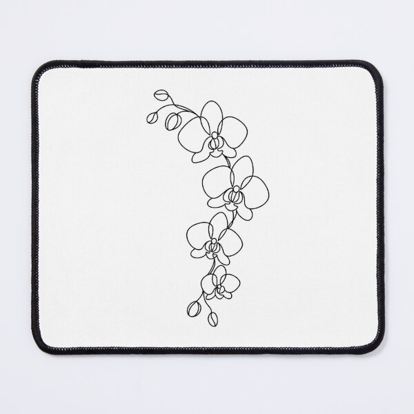 Item preview, Orchid Stem Minimal Line Art designed and sold by LineArtDrawing.