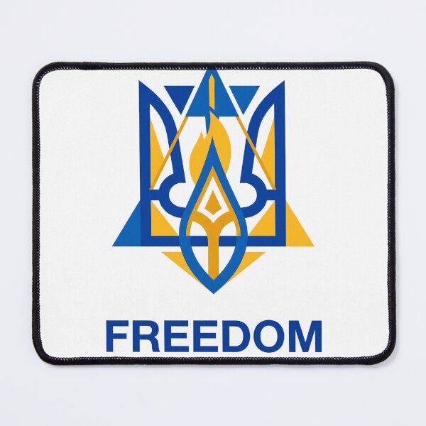 Item preview, Modern Geometric Ukrainian Trident Freedom Emblem Print designed and sold by KreonaTime.
