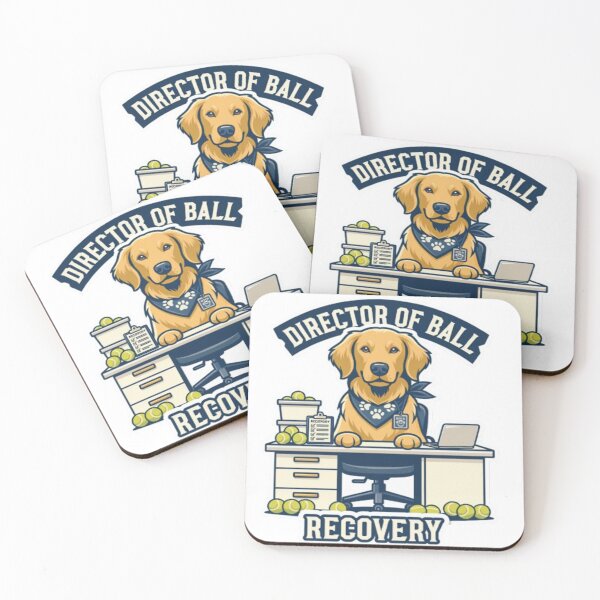 Item preview, Director Of Ball Recovery – Funny Golden Retriever designed and sold by ClaussShop.