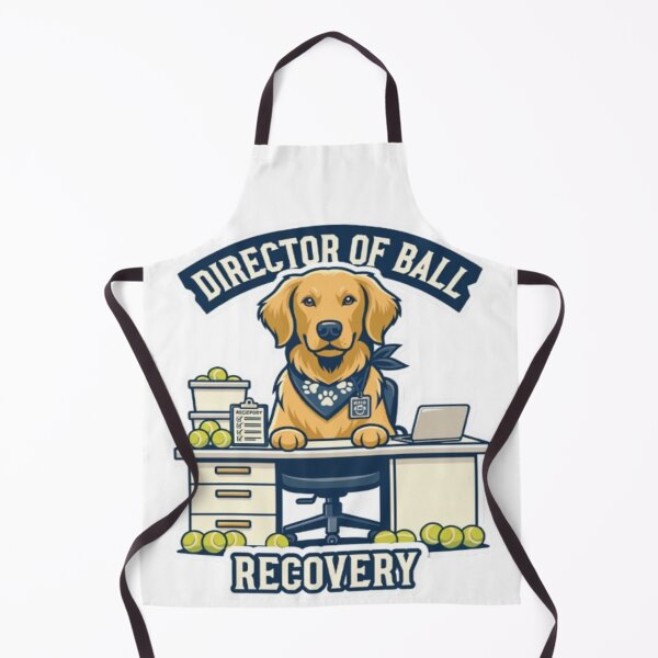 Item preview, Director Of Ball Recovery – Funny Golden Retriever designed and sold by ClaussShop.
