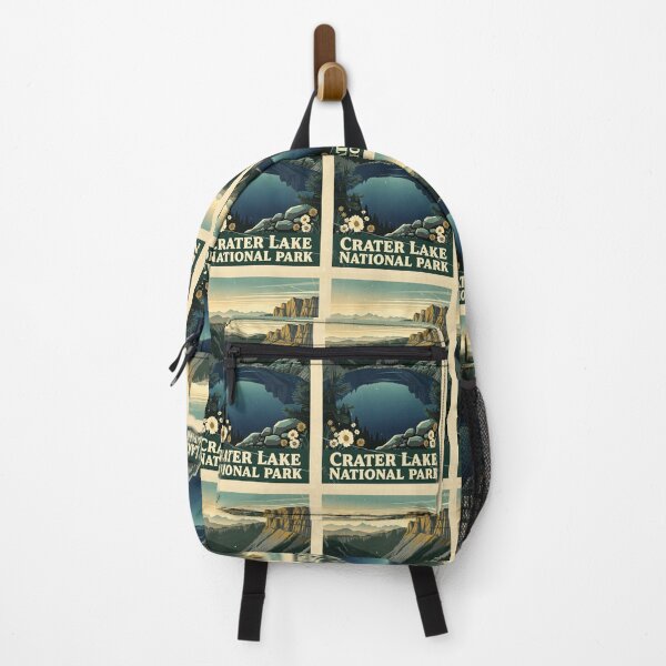 Item preview, Crater Lake National Park Vintage Travel Art designed and sold by Teelogic.