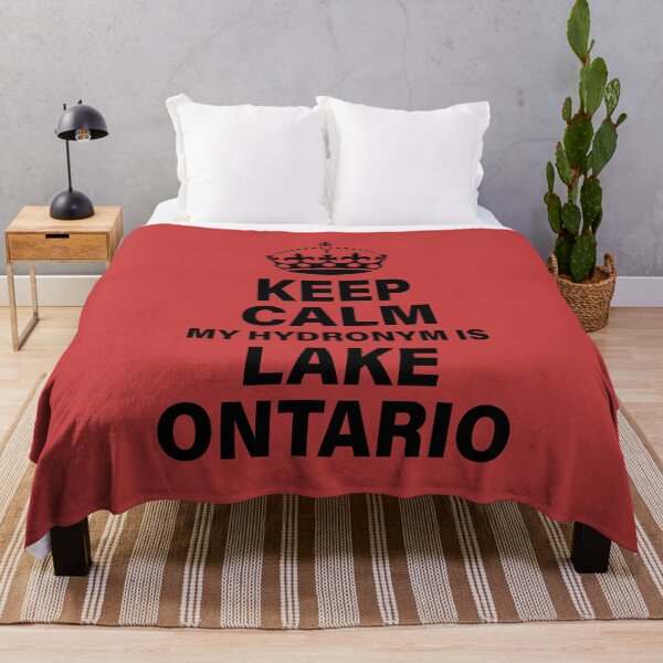 Item preview, Keep Calm My Hydronym is Lake Ontario - Black designed and sold by VoglR.