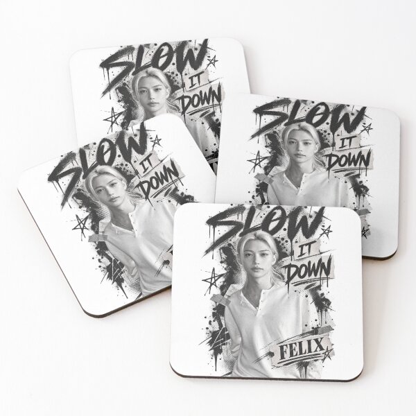 Item preview,  Felix Slow It Down Black White Grunge Art designed and sold by Valeree Store.
