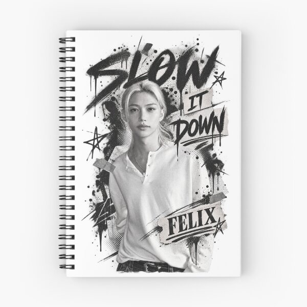 Item preview,  Felix Slow It Down Black White Grunge Art designed and sold by Valeree Store.