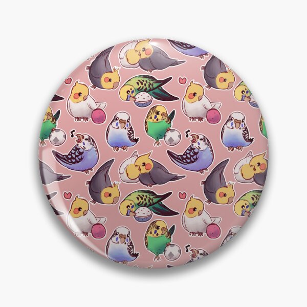 Item preview, Budgies & Cockatiels pink designed and sold by EllenorMererid.