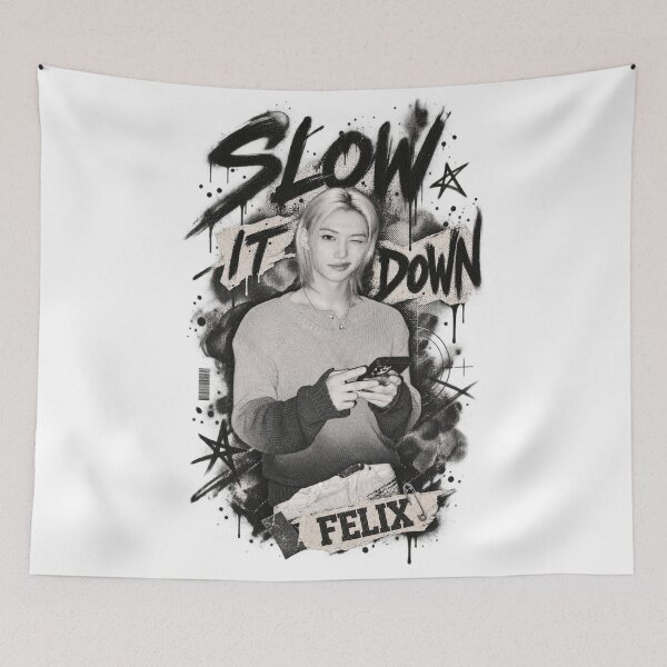 Item preview,  Felix Slow It Down Graffiti Editorial Artwork designed and sold by Valeree Store.
