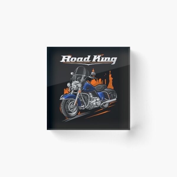 Item preview, Motorcycle Road King Classic FLHRC 2009-2010 Flame Blue Pearl for Motorcycle Riders designed and sold by MotoApparelHub.
