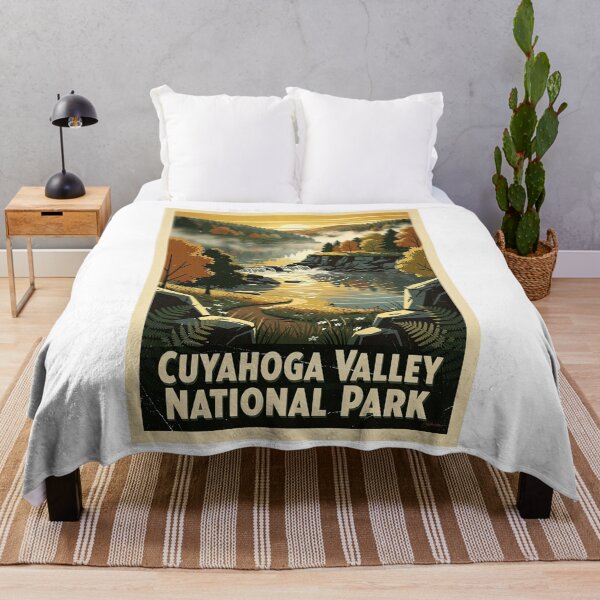 Item preview, Cuyahoga Valley National Park Vintage Travel Art designed and sold by Teelogic.