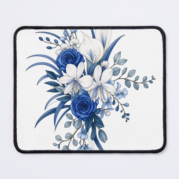 Item preview, Lush Blue and White Floral Arrangement designed and sold by AneissPiaf.