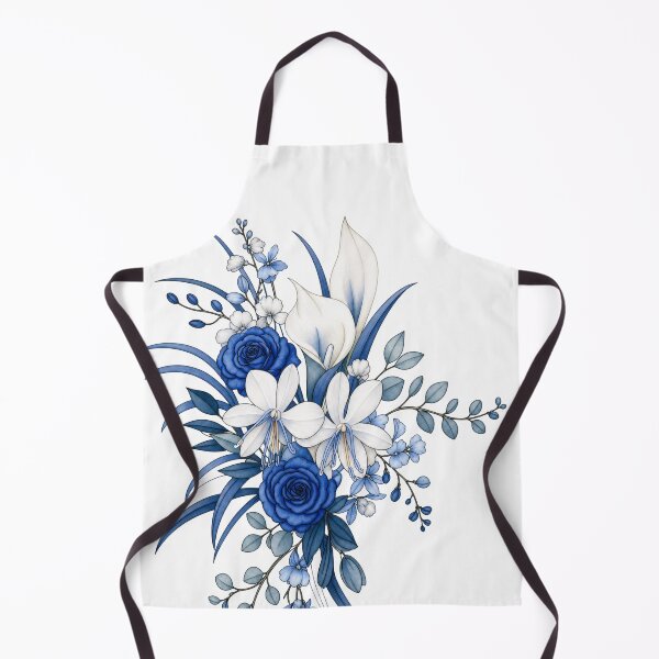 Item preview, Lush Blue and White Floral Arrangement designed and sold by AneissPiaf.