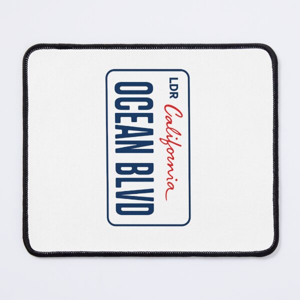 Item preview, Ocean Blvd California License Plate Aesthetic Design designed and sold by alanizyessenia.