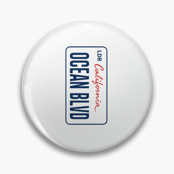 Item preview, Ocean Blvd California License Plate Aesthetic Design designed and sold by alanizyessenia.