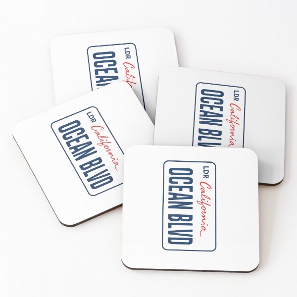 Item preview, Ocean Blvd California License Plate Aesthetic Design designed and sold by alanizyessenia.