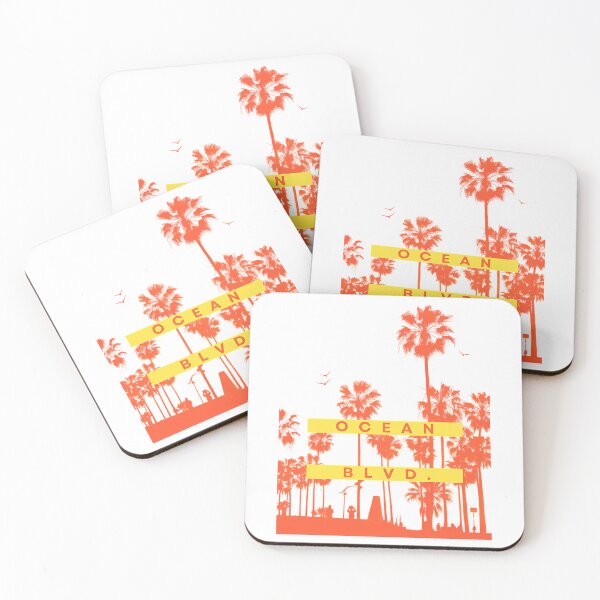 Item preview, Ocean Blvd. Palm Tree Sunset Design (Orange  Yellow) designed and sold by alanizyessenia.