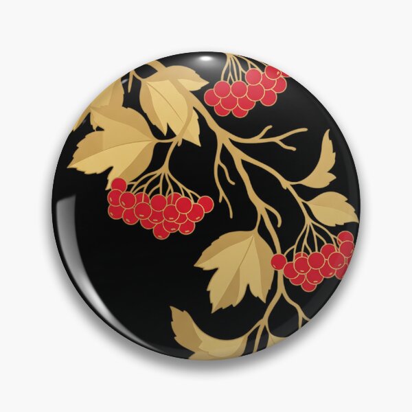 Item preview, Ukrainian Red Kalyna Viburnum Branch Botanical Folk Art designed and sold by KreonaTime.