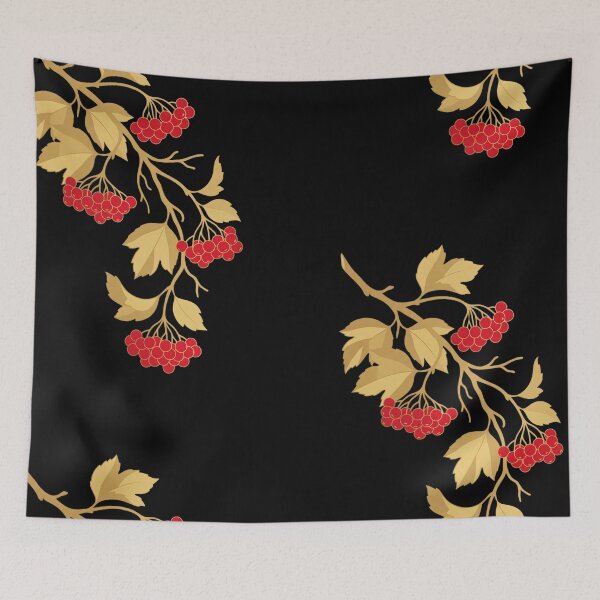 Item preview, Ukrainian Red Kalyna Viburnum Branch Botanical Folk Art designed and sold by KreonaTime.