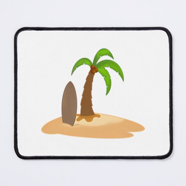 Item preview, Palm Tree And Surfboard On Sand designed and sold by alanizyessenia.