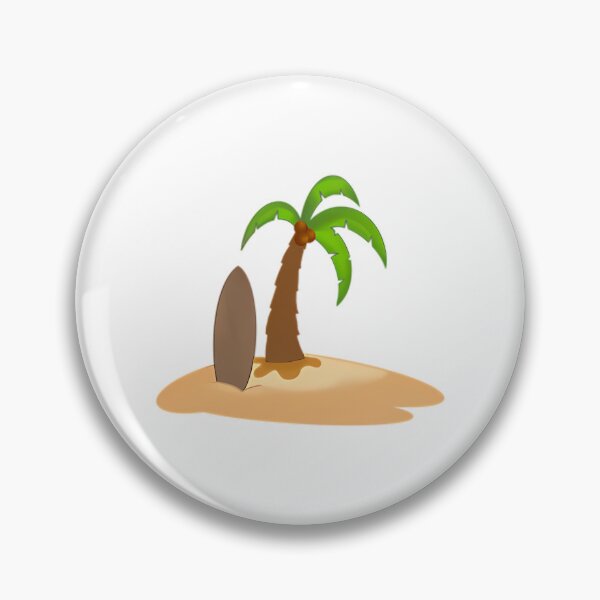 Item preview, Palm Tree And Surfboard On Sand designed and sold by alanizyessenia.