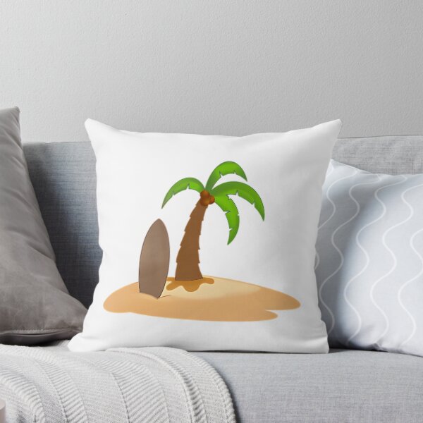 Item preview, Palm Tree And Surfboard On Sand designed and sold by alanizyessenia.