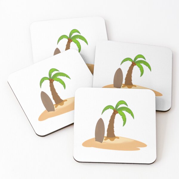 Item preview, Palm Tree And Surfboard On Sand designed and sold by alanizyessenia.
