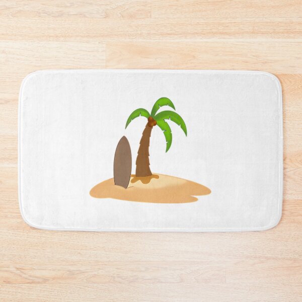 Item preview, Palm Tree And Surfboard On Sand designed and sold by alanizyessenia.