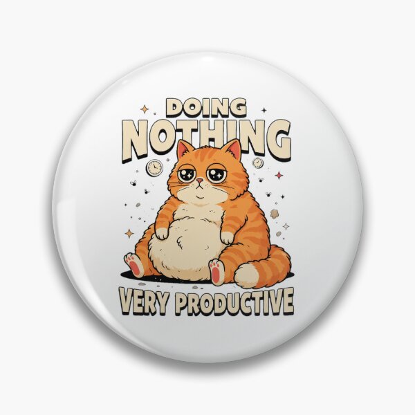 Item preview, Plump Cat Doing Nothing Very Productive designed and sold by GiaoCalonas.