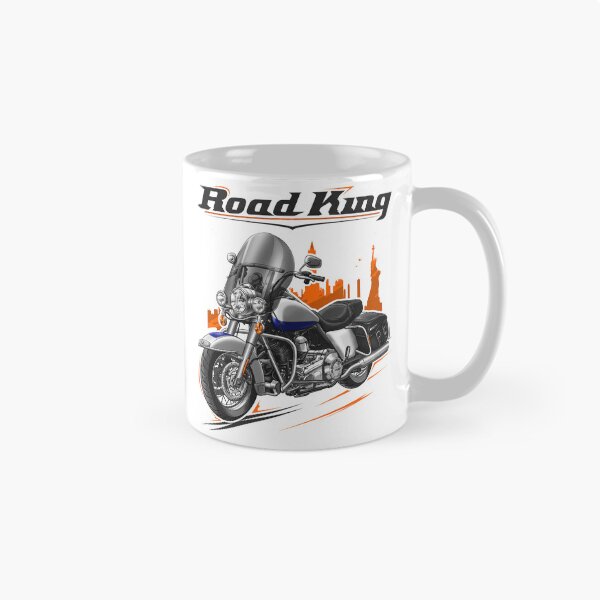Item preview, Motorcycle Road King Classic FLHRC 2010 White Ice Pearl & Black Ice Pearl for Motorcycle Riders designed and sold by MotoApparelHub.
