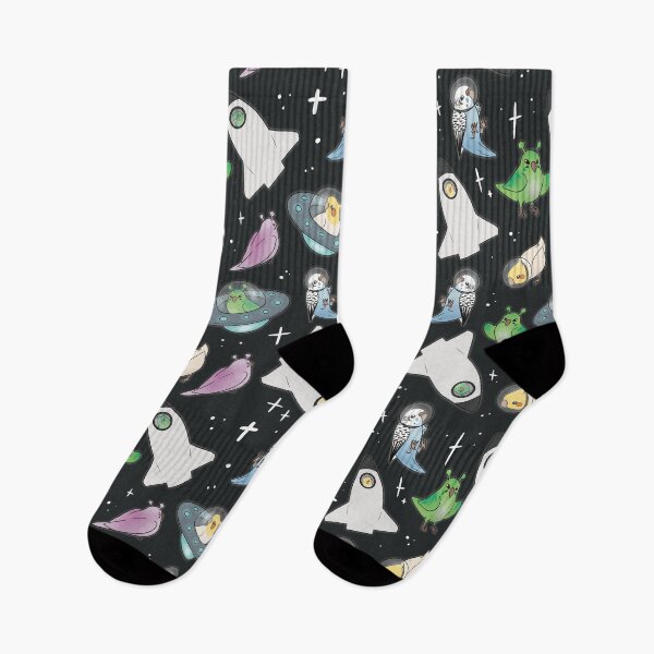 Item preview, Space Budgies & Cockatiels  designed and sold by EllenorMererid.