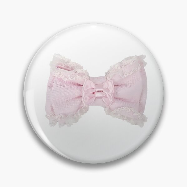 Item preview, Light pink girly ruffle bow designed and sold by brokentea.