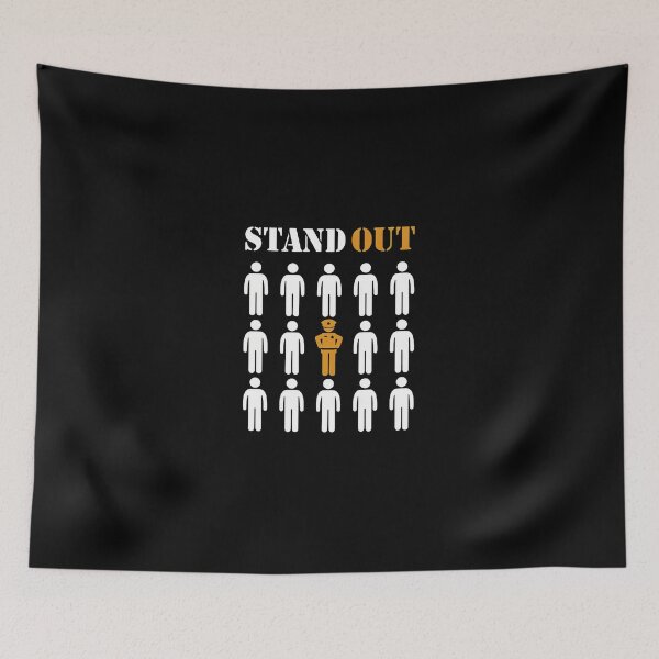Item preview, Stand Out Stick Figure Difference Design designed and sold by merrilhohai.