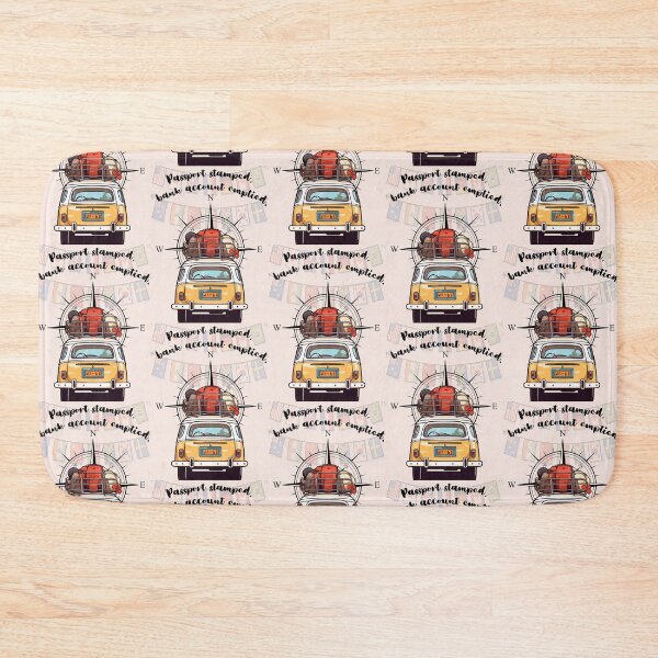 Item preview, Passport Stamped Bank Account Emptied Funny Travel Camper Van designed and sold by Artemis & Woven Collective.