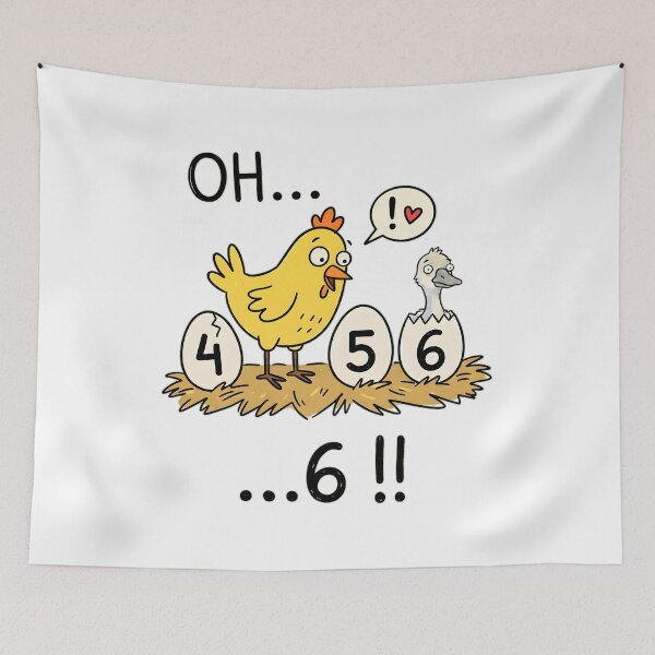 Item preview, Oh 4 5 6 Funny Math Teacher Chicken Pun designed and sold by Mr Lee.