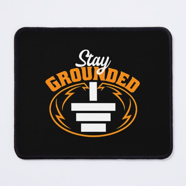 Item preview, Stay Grounded Electrical Symbol Retro Design designed and sold by toalahonch.