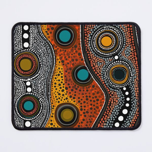 Item preview, Aboriginal Dot Painting Style Tribal Pattern Wall Art designed and sold by GrinGalore.