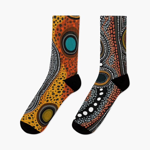 Item preview, Aboriginal Dot Painting Style Tribal Pattern Wall Art designed and sold by GrinGalore.