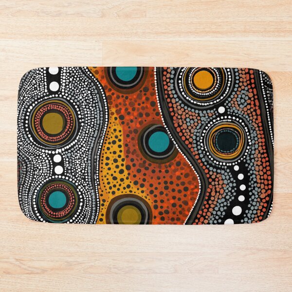 Item preview, Aboriginal Dot Painting Style Tribal Pattern Wall Art designed and sold by GrinGalore.