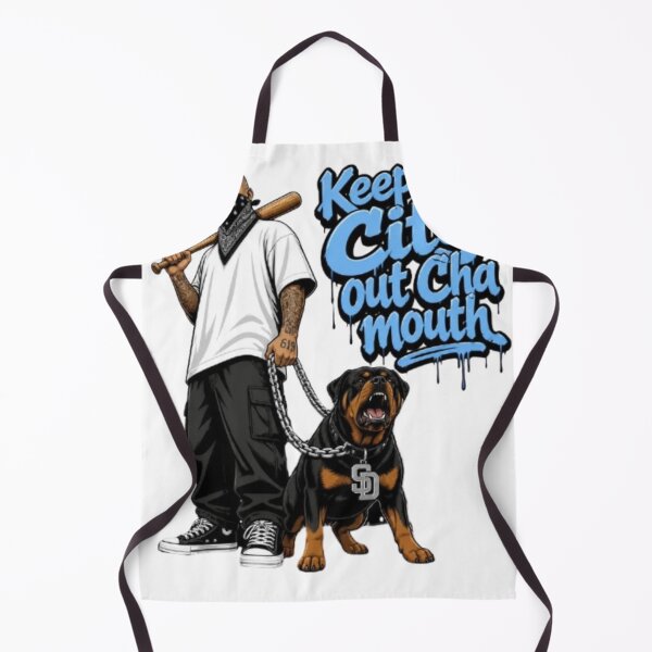 Item preview, Keep My Kitty Outta Cha Mouth – Rottweiler Streetwear Funny Dog Design designed and sold by PrintWavePro.