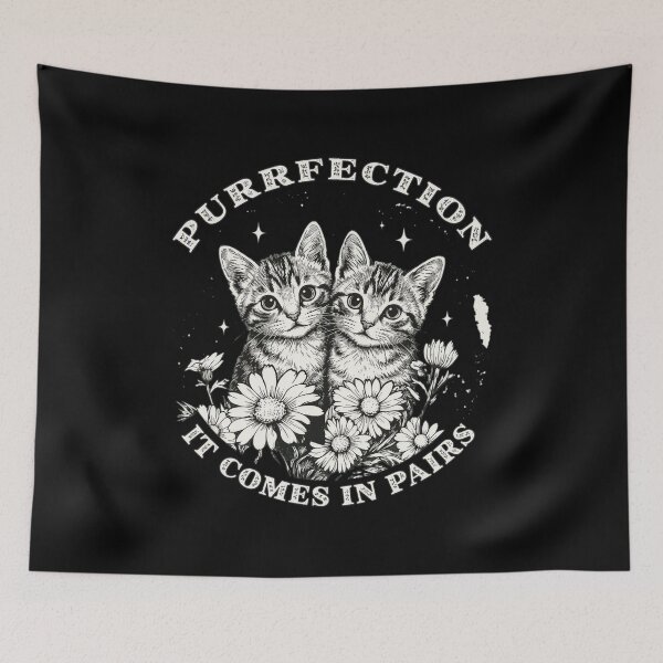 Item preview, Purrfection It Comes In Pairs Kitten Art designed and sold by GiaoCalonas.