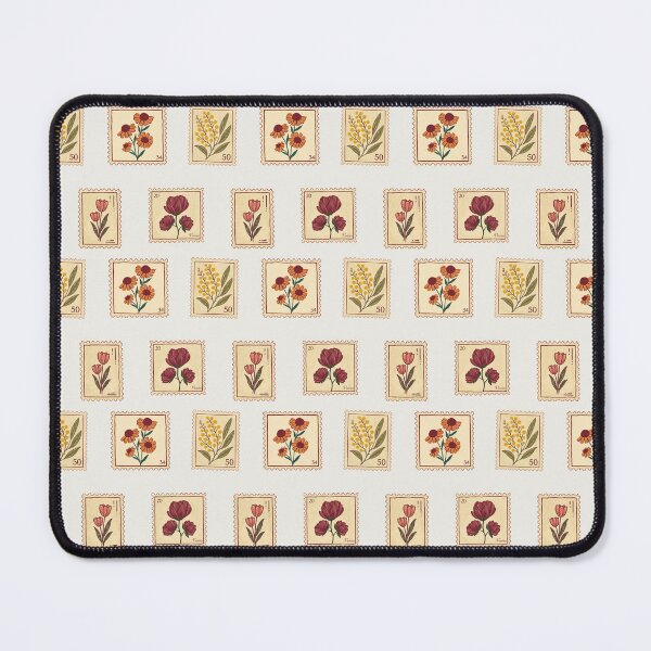 Item preview, Vintage Botanical Postage Stamps Pattern designed and sold by WinkyDingo.