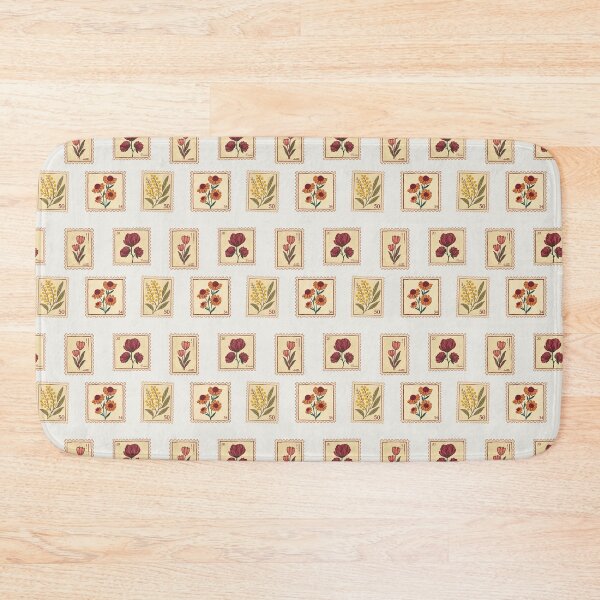 Item preview, Vintage Botanical Postage Stamps Pattern designed and sold by WinkyDingo.