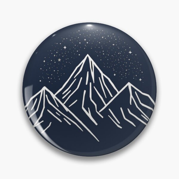 Item preview, Minimalist Mountain Under Starry Night Sky designed and sold by NovaPrintLab92.