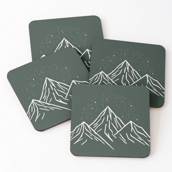 Item preview, Minimalist Mountain Under Starry Night Sky designed and sold by NovaPrintLab92.