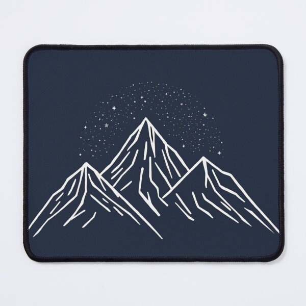 Item preview, Minimalist Mountain Under Starry Night Sky designed and sold by NovaPrintLab92.