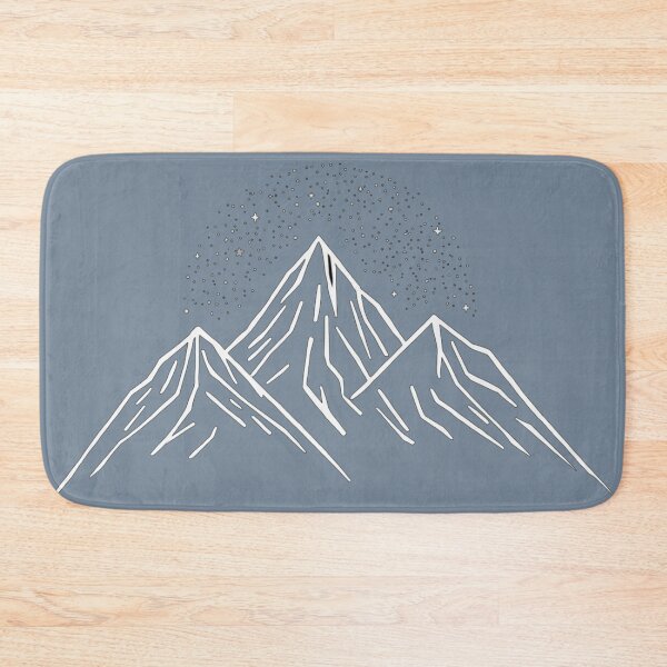Item preview, Minimalist Mountain Under Starry Night Sky designed and sold by NovaPrintLab92.