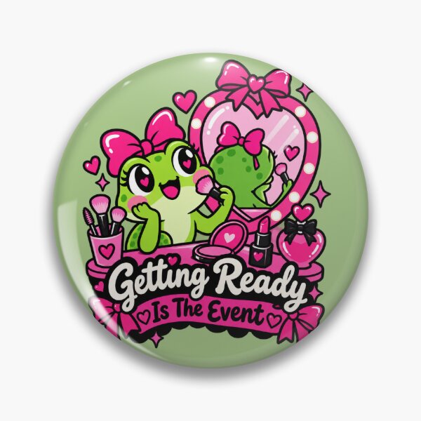 Item preview, Getting Ready Is The Event – Cute Frog Makeup & Vanity Design designed and sold by alxndrsunny.